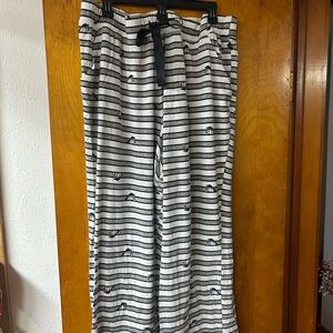 Striped Black and White Women's Sleep pants